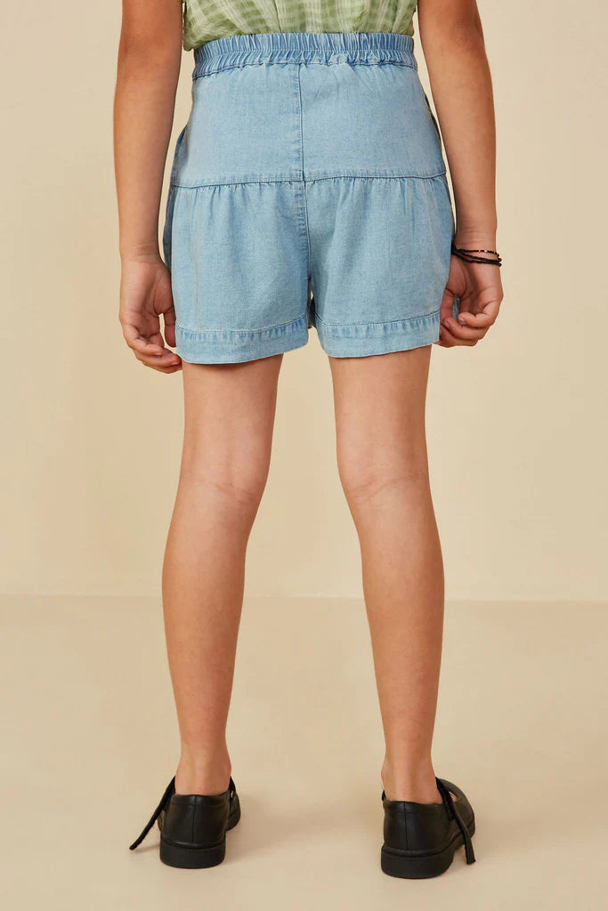 Maggie Light Denim Button Fly Short
