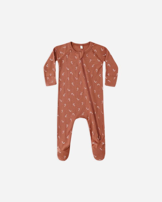Quincy Mae Bamboo Zip Footie