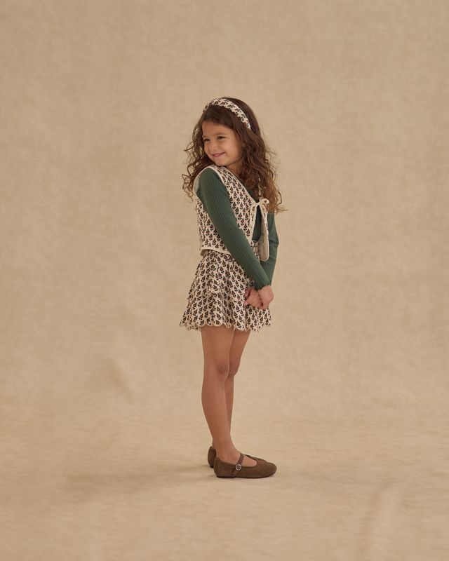 Rylee+Cru Rose Mini Skirt