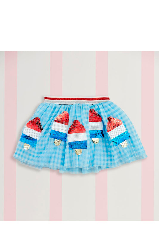 Red, White, and Blue Sequin Popsicle Tutu