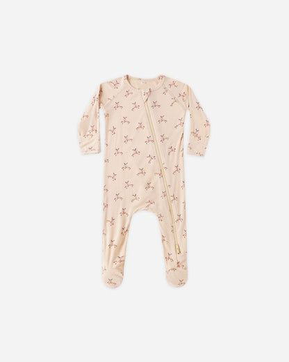Quincy Mae Bamboo Zip Footie