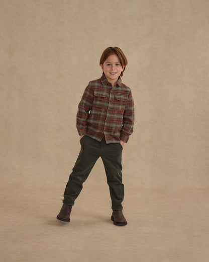 Rylee+Cru Pocketed Flannel Shirt