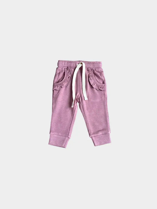 Girl's Ruffle Joggers