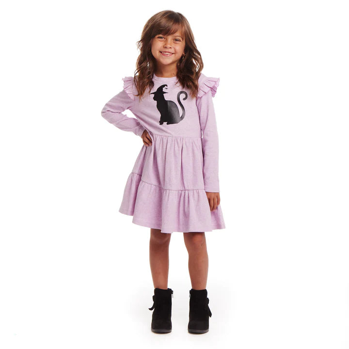 Andy & Evan - Purple Jersey Dress | Black Cat