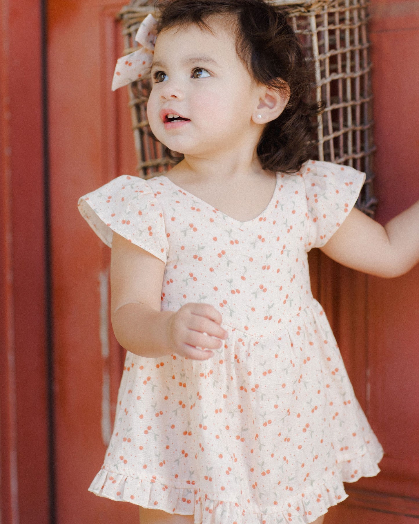 Rylee+Cru Lilia Romper - Cherries