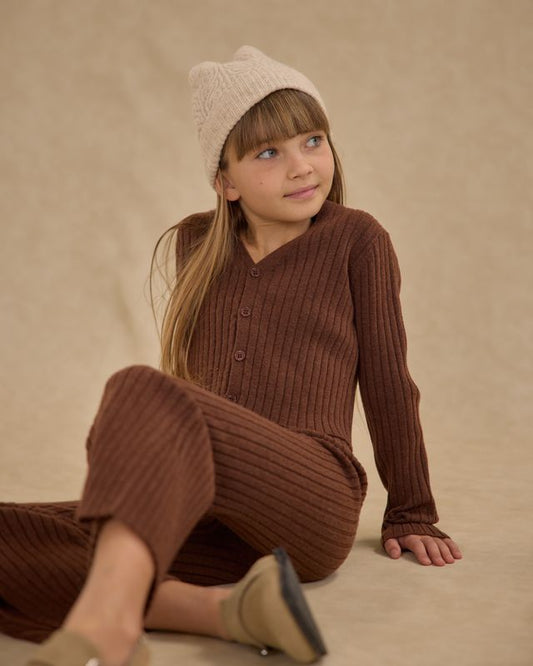 Rylee+Cru Long Sleeve Knit Button Top