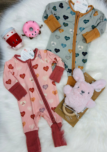 Valentine's Footless Romper