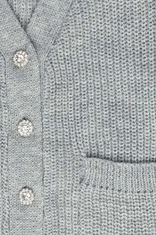 Caroline Cardigan with Embellished Buttons