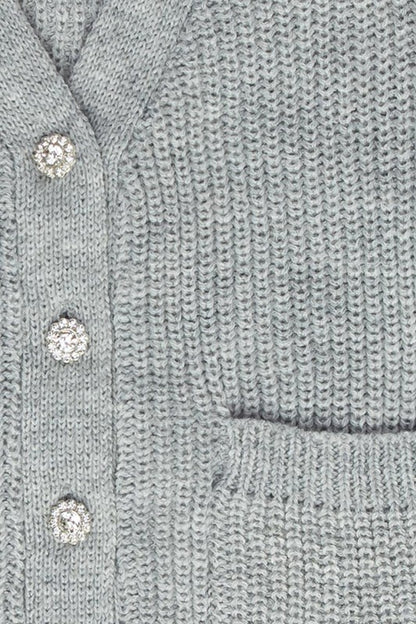 Caroline Cardigan with Embellished Buttons