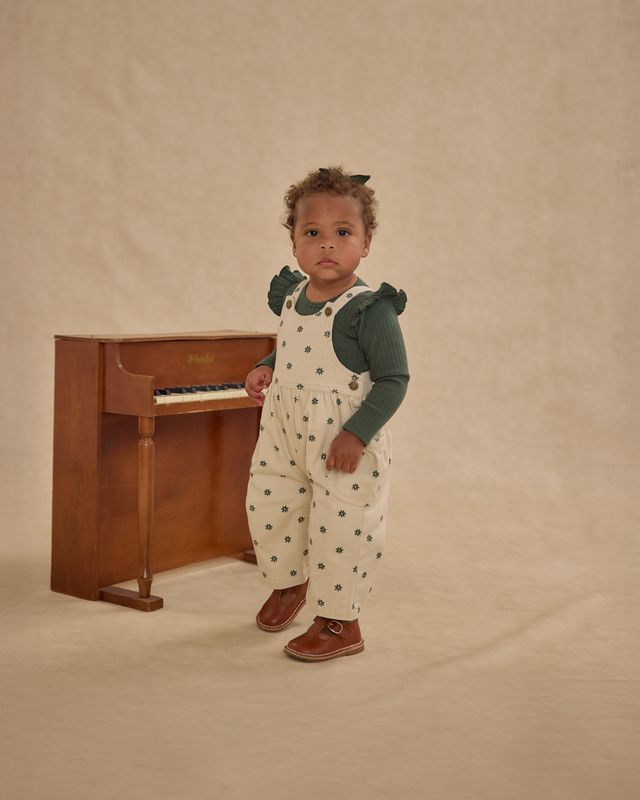 Rylee+Cru Shoulder Ruffle Bodysuit