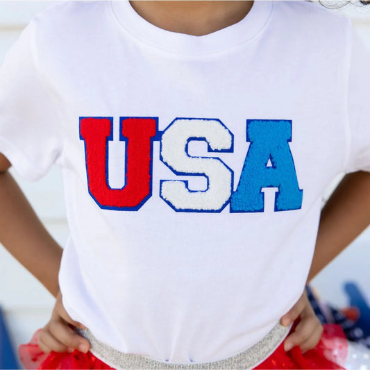 'USA' Patch T-Shirt