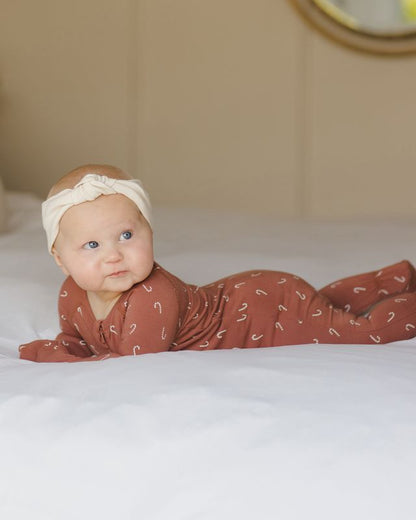 Quincy Mae Bamboo Zip Footie