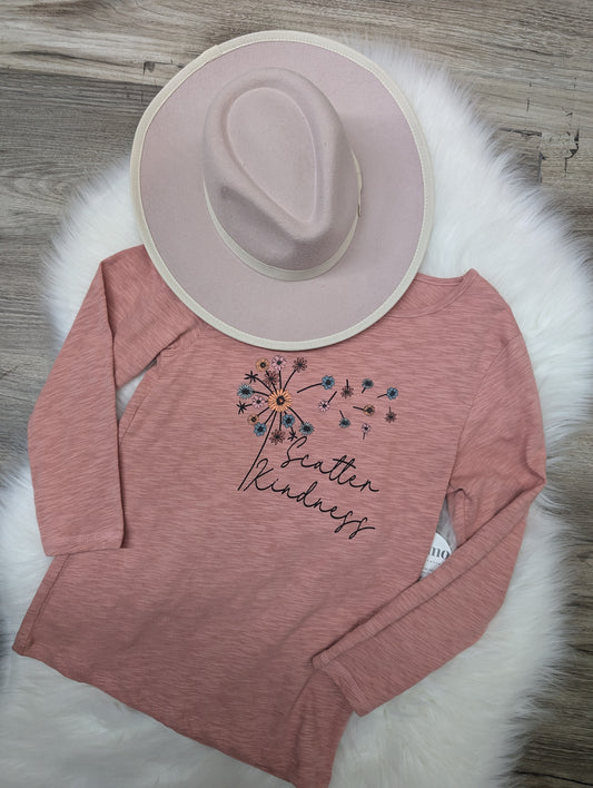 Girls Dandelion Graphic Kindness Tee