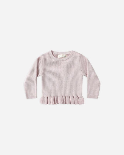 Quincy Mae Rib Knit Peplum Top