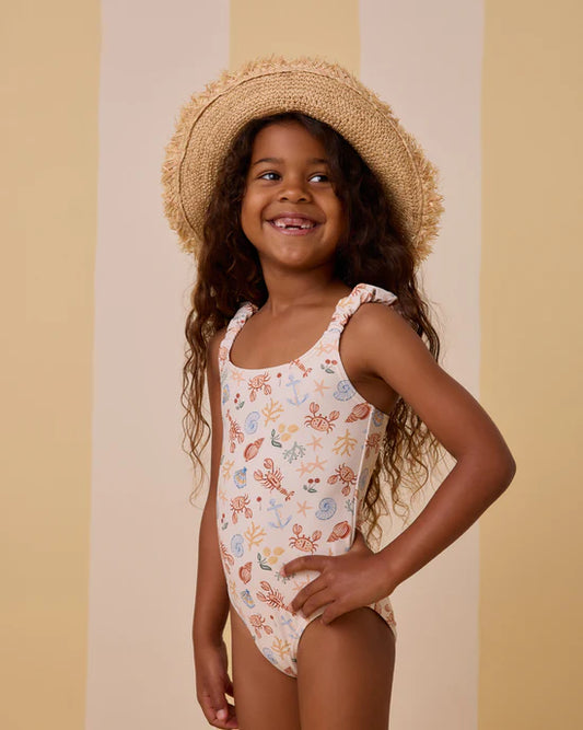 Rylee+Cru Scrunch One-Piece - Nautical