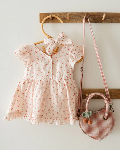 Rylee+Cru Lilia Romper - Cherries