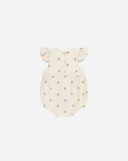 Rylee+Cru Amelia Romper - Blue Daisies