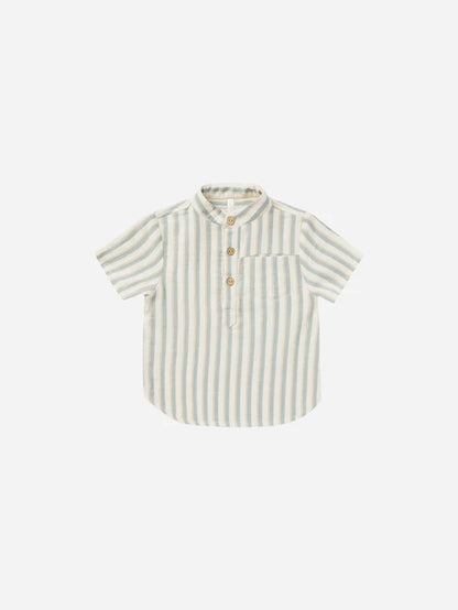 Rylee + Cru Mason Shirt Ocean Stripe