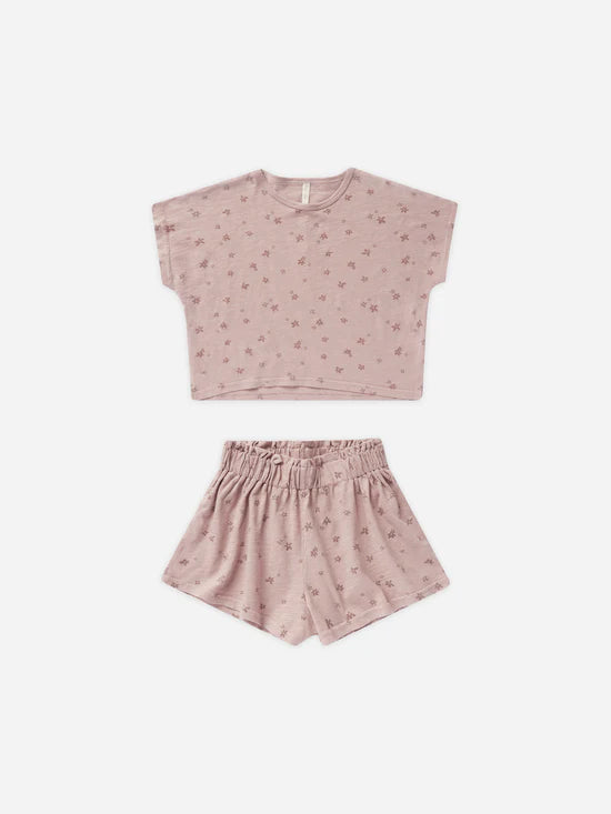 Rylee + Cru Raegan Set - Mauve Ditsy