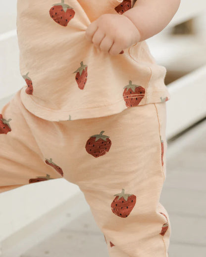 Rylee + Cru Tank + Slouch Pant Set - Strawberries