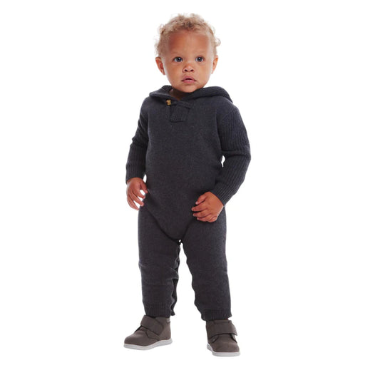 Andy & Evan - Infant Hooded Toggle Sweater Romper