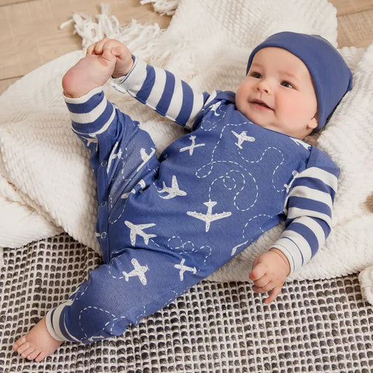 Airplanes Cotton Romper