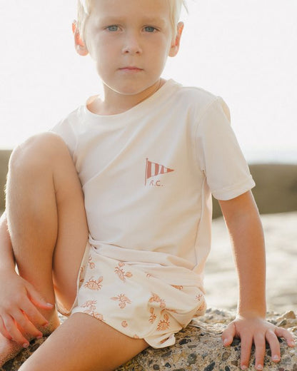 Rylee+Cru Swim Trunk - Crabs