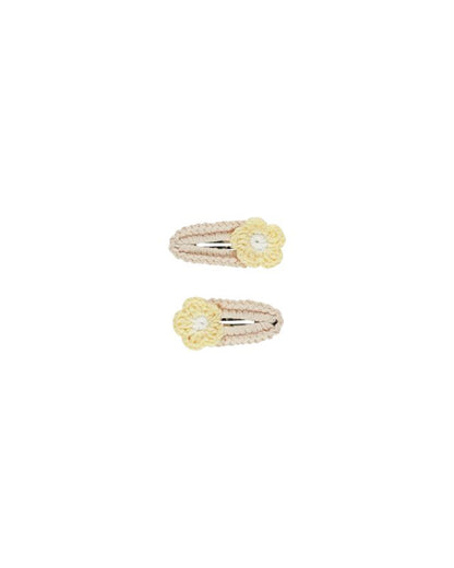 Rylee+Cru Crochet Clips - Yellow Daisy