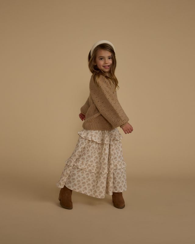 Rylee + Cru Tulip Cardigan Sand