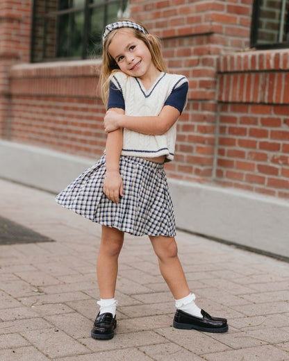 Rylee+Cru Pleated Mini Skirt