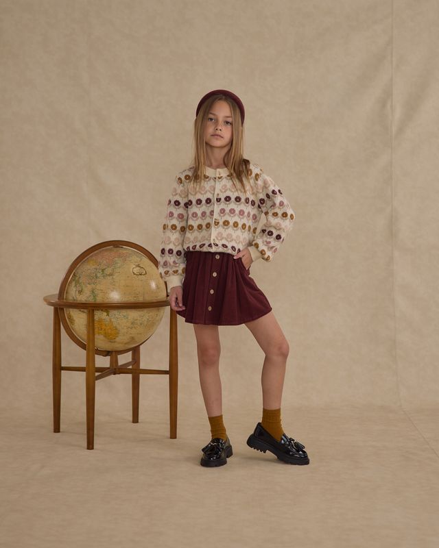 Rylee+Cru Button Front Mini Skirt