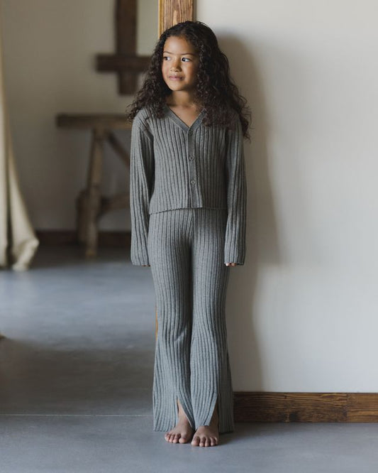 Rylee + Cru Flare Knit Pant Laurel