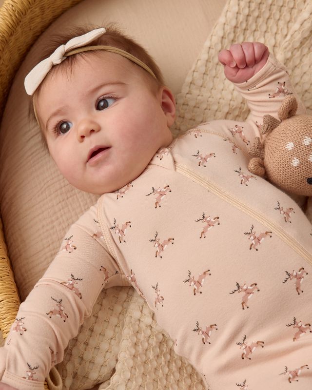 Quincy Mae Bamboo Zip Footie