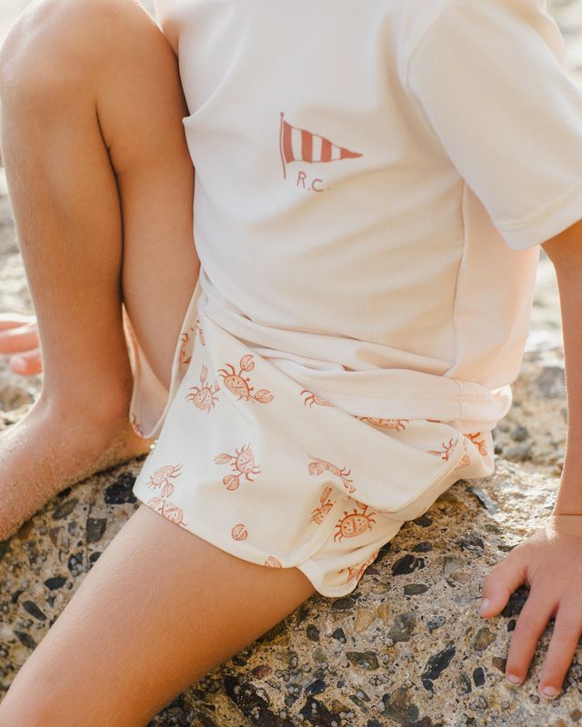 Rylee+Cru Swim Trunk - Crabs