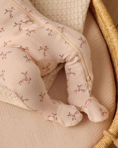 Quincy Mae Bamboo Zip Footie
