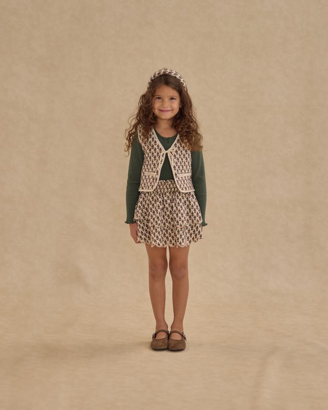 Rylee+Cru Rose Mini Skirt
