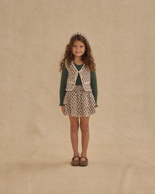 Rylee+Cru Rose Mini Skirt