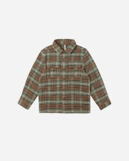 Rylee+Cru Pocketed Flannel Shirt