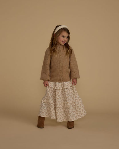 Rylee + Cru Tulip Cardigan Sand