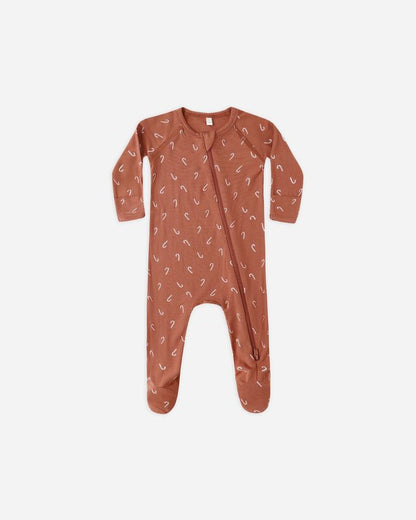 Quincy Mae Bamboo Zip Footie
